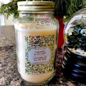 Caramel & Sea Salt Mason Jar Candle